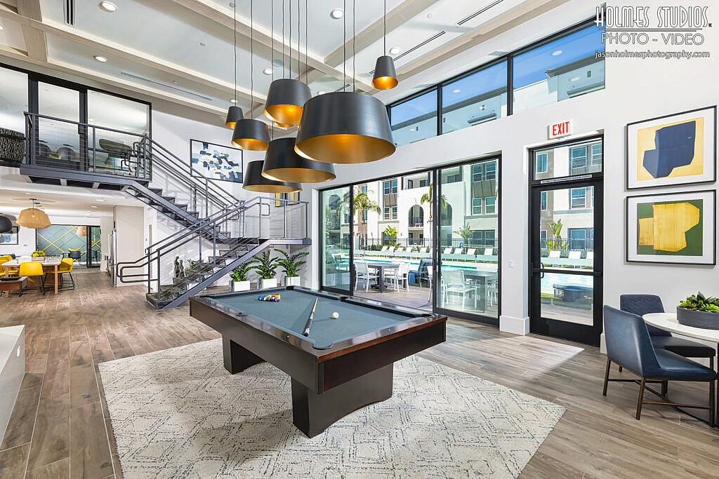 Model home interior photographed by Holmes Studios